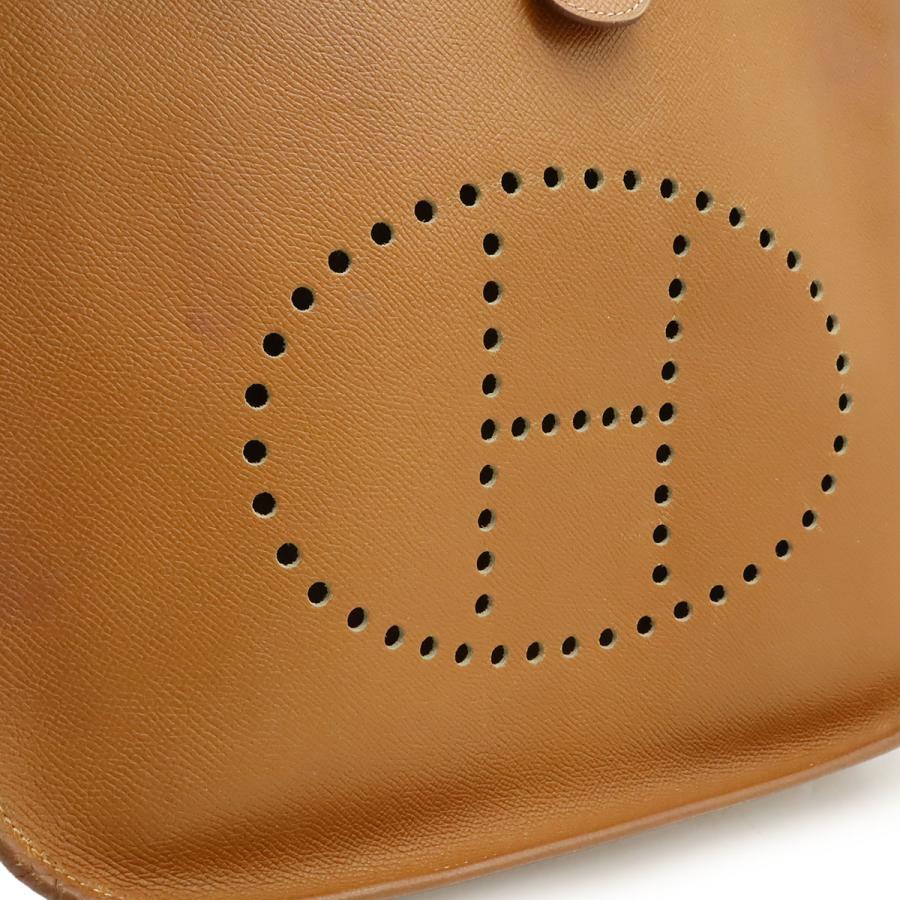 HERMES エルメス エヴリン エブリンI エブリン1 GM ショルダーバッグ ヴォーエプソン レザー ゴールド ライトブラウン ゴールド金具 | HERMES | 08