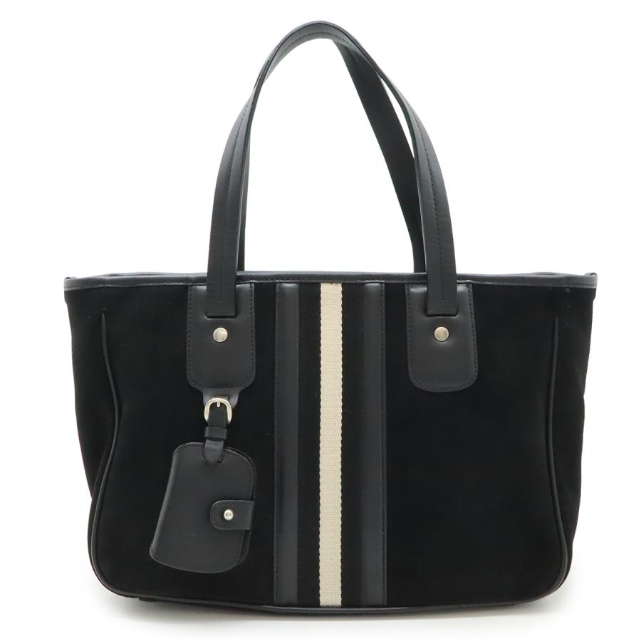 BALLY バリー トレインスポッティング ハンドバッグ スエード レザー ブラック 黒 ホワイト 白 | Bally