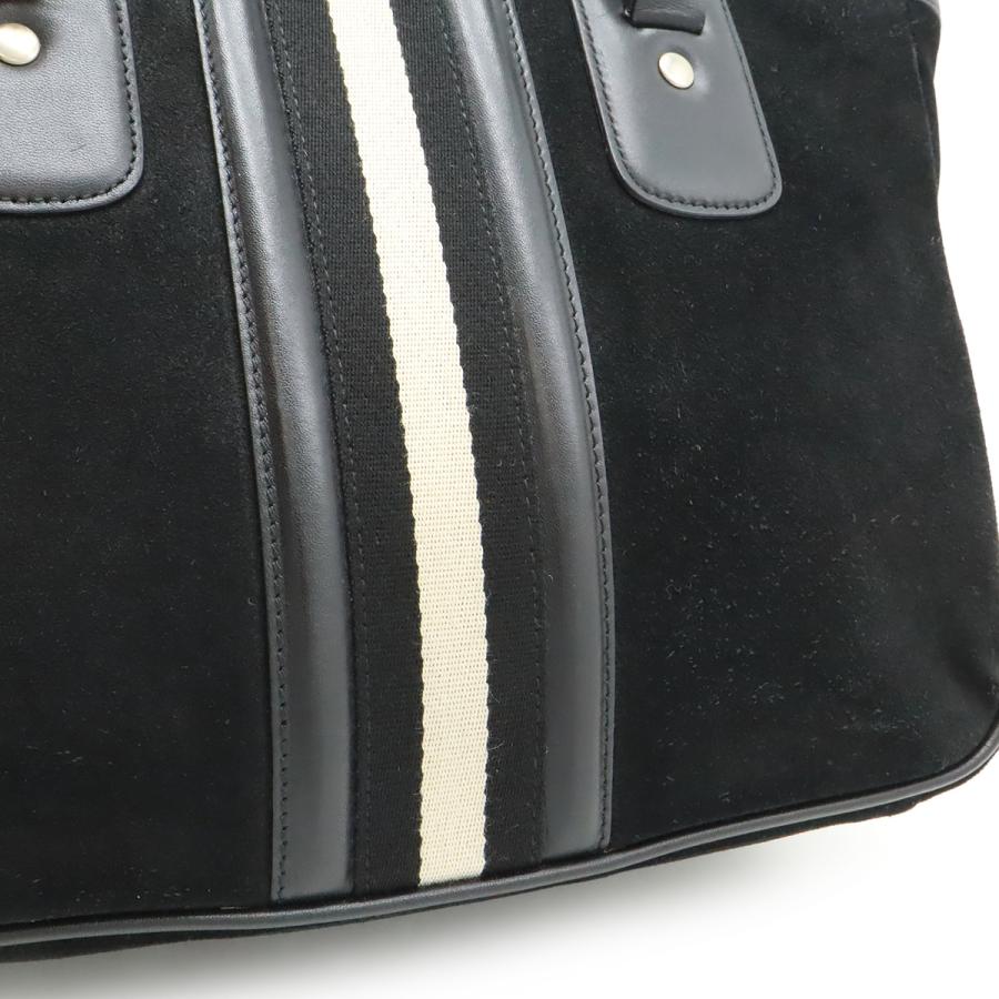 BALLY バリー トレインスポッティング ハンドバッグ スエード レザー ブラック 黒 ホワイト 白 | Bally | 08