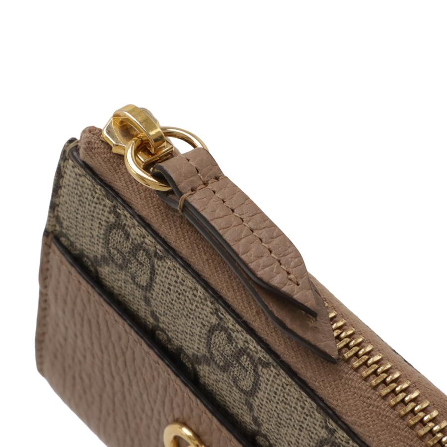 GUCCI グッチ GGマーモント GGスプリーム コンパクトウォレット L字ファスナー 財布 ピンクベージュ ベージュ ゴールド金具 658609 | GUCCI | 03