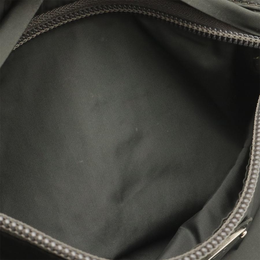 PRADA プラダ トライアングルロゴ ボディバッグ ウエストポーチ ウエストバッグ ヒップバッグ ナイロン グレー シルバー金具 | PRADA | 07