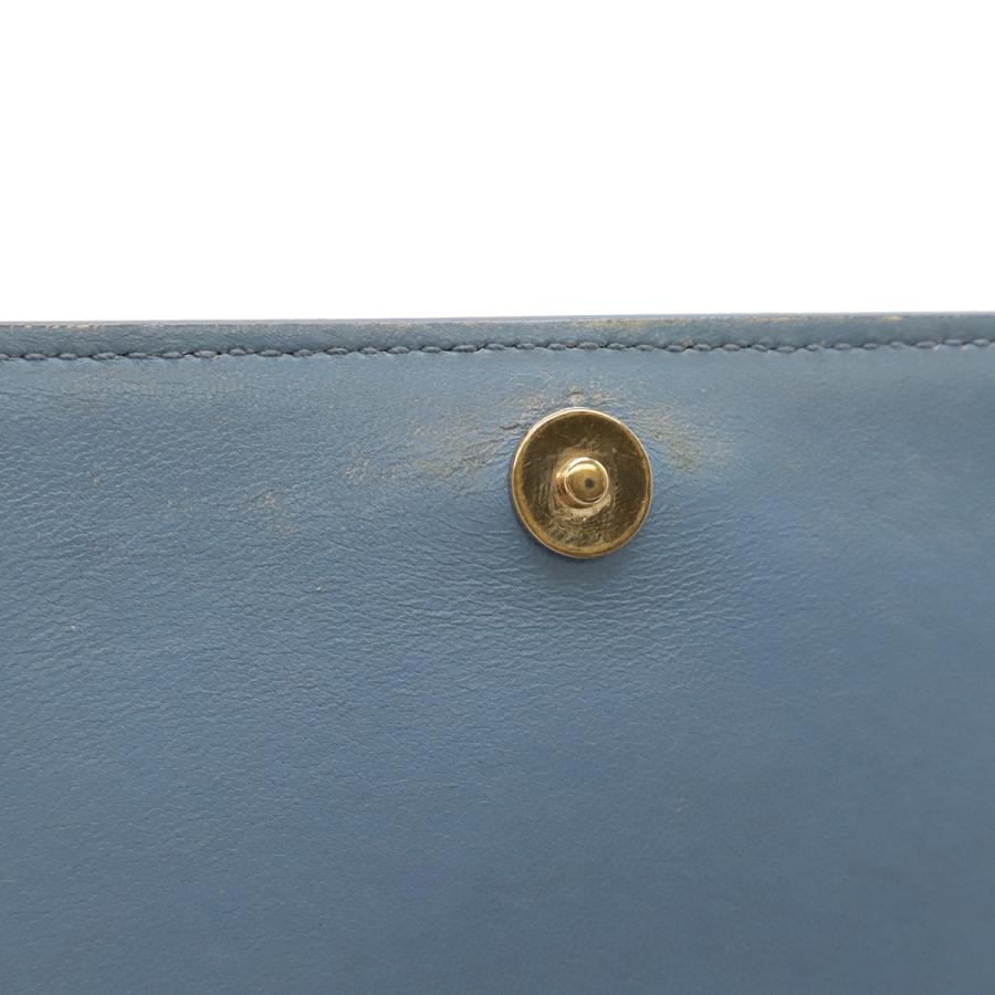 PRADA プラダ SAFFIANO サフィアーノ ショルダーウォレット ショルダーバッグ 2WAY クラッチバッグ レザー ライトブルー 水色 | PRADA | 08