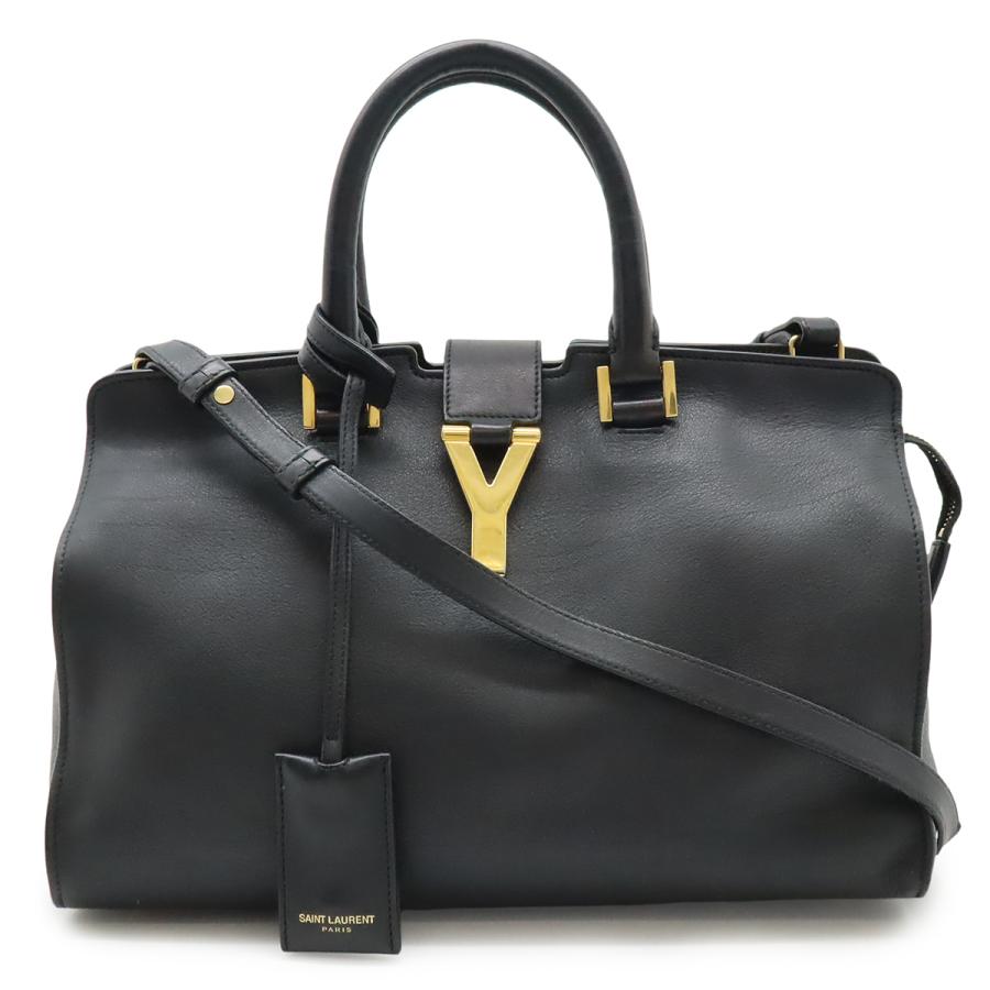 【美品】イヴサンローラン　2WAY ショルダー　レザー　Yモチーフ　カーフレザー SAINT LAURENT PARIS サン ローラン パリ YSL イブサンローラン Y