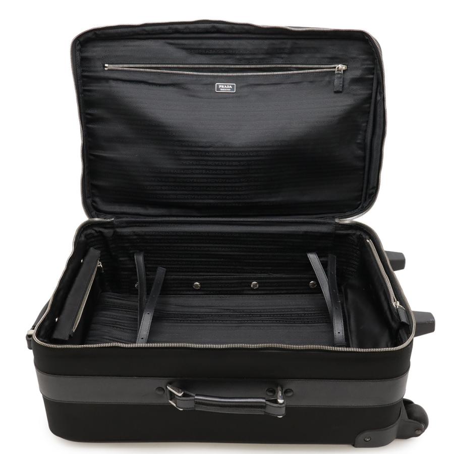 junko 　　PRADA 黒 ナイロン キャリーケース PRADA（プラダ） ナイロン キャリーバッグ キャリーケース トロリー