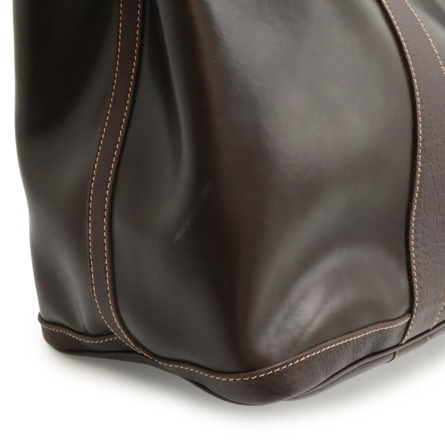 HERMES エルメス ガーデンパーティPM トートPM トートバッグ ハンドバッグ アマゾニア レザー ダークブラウン T刻印 | HERMES | 07