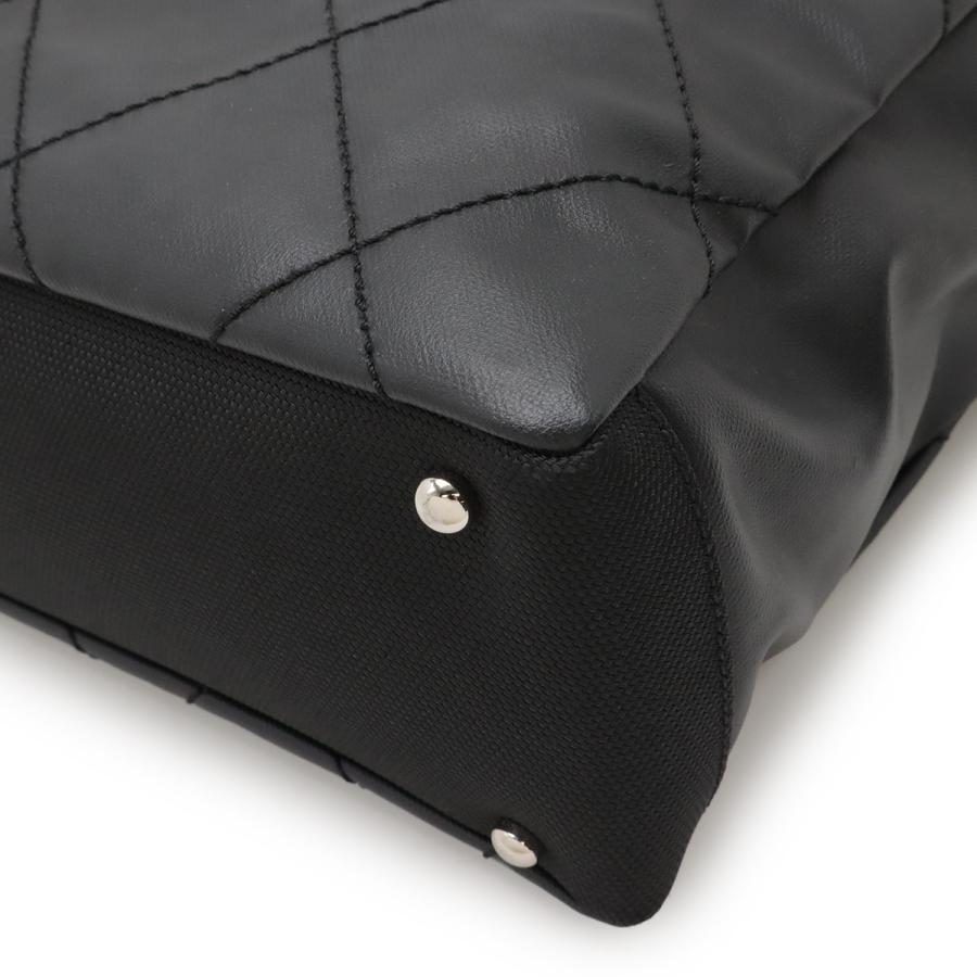 CHANEL シャネル パリビアリッツ トートPM トートバッグ ショルダーバッグ コーティングキャンバス レザー ブラック 黒 シルバー金具 | CHANEL | 02