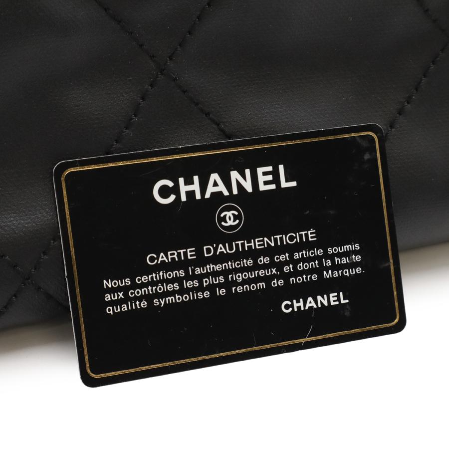 CHANEL シャネル パリビアリッツ トートPM トートバッグ ショルダーバッグ コーティングキャンバス レザー ブラック 黒 シルバー金具 | CHANEL | 08