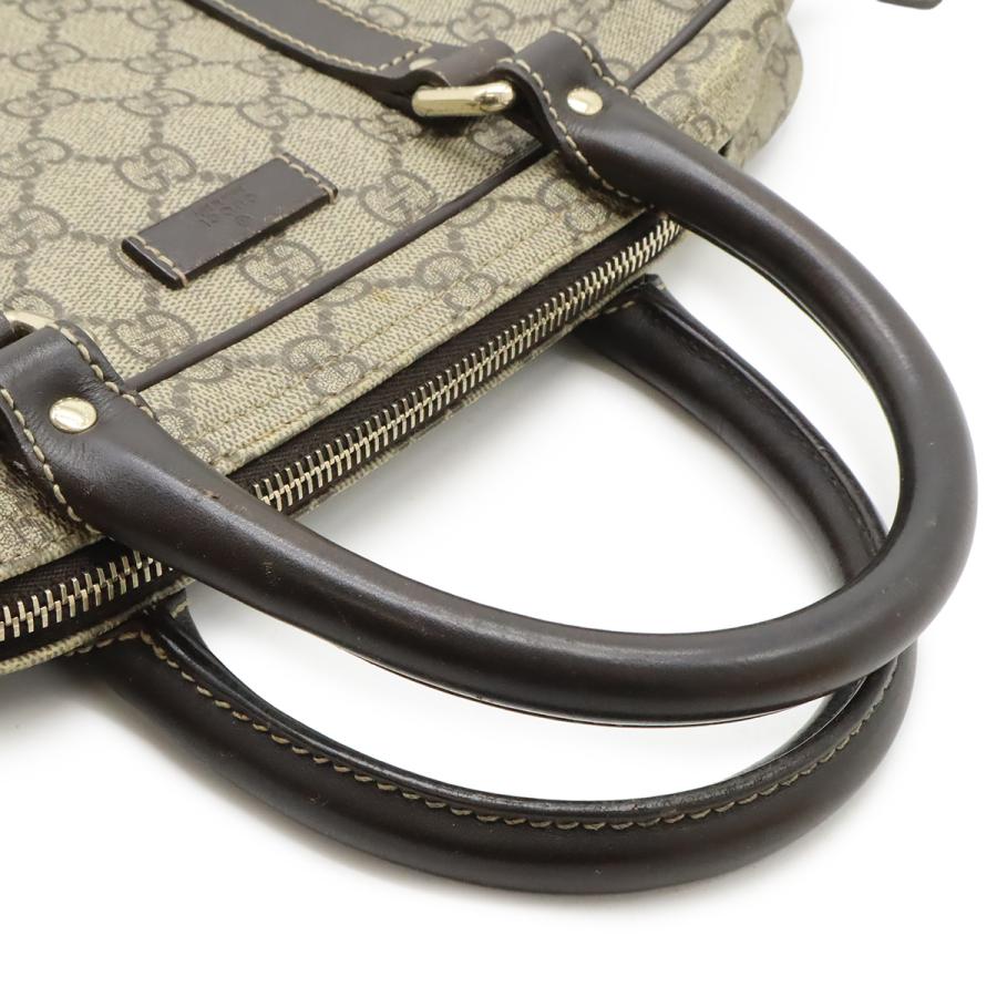 GUCCI グッチ GGスプリーム ビジネスバッグ ブリーフケース 書類カバン PVC レザー ベージュ ダークブラウン 茶 ゴールド金具 322287 | GUCCI | 03