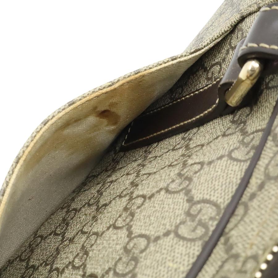 GUCCI グッチ GGスプリーム ビジネスバッグ ブリーフケース 書類カバン PVC レザー ベージュ ダークブラウン 茶 ゴールド金具 322287 | GUCCI | 07