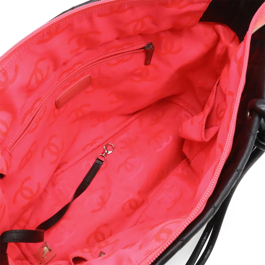 CHANEL シャネル カンボンライン ココマーク ラージトート トートバッグ ショルダーバッグ ソフトカーフ ブラック 黒 ピンク A25169 | CHANEL | 05