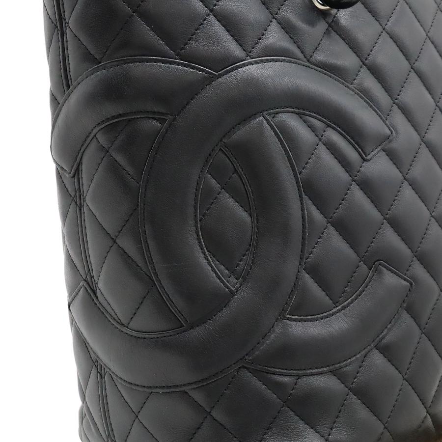 CHANEL シャネル カンボンライン ココマーク ラージトート トートバッグ ショルダーバッグ ソフトカーフ ブラック 黒 ピンク A25169 | CHANEL | 07