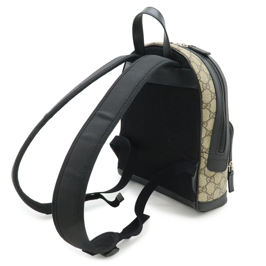 GUCCI グッチ GGスプリーム スモール バックパック リュックサック デイパック PVC レザー ベージュ ブラック 黒 429020 | GUCCI | 01