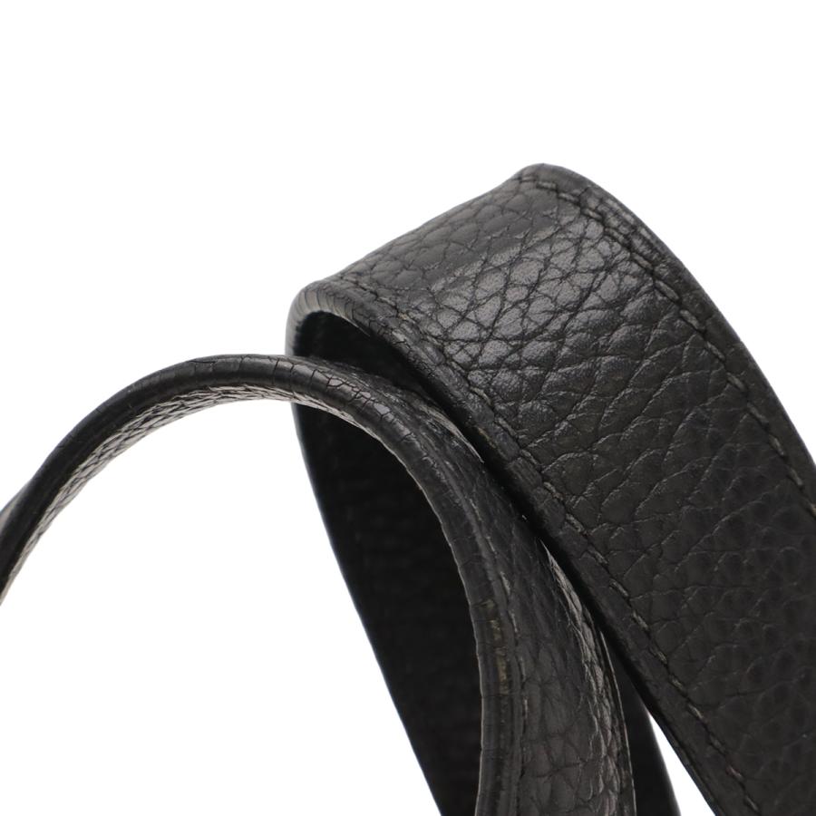 HERMES エルメス ピコタンPM ハンドバッグ トートバッグ ヴォー クリスペ トゴ レザー ブラック 黒 シルバー金具 | HERMES | 03