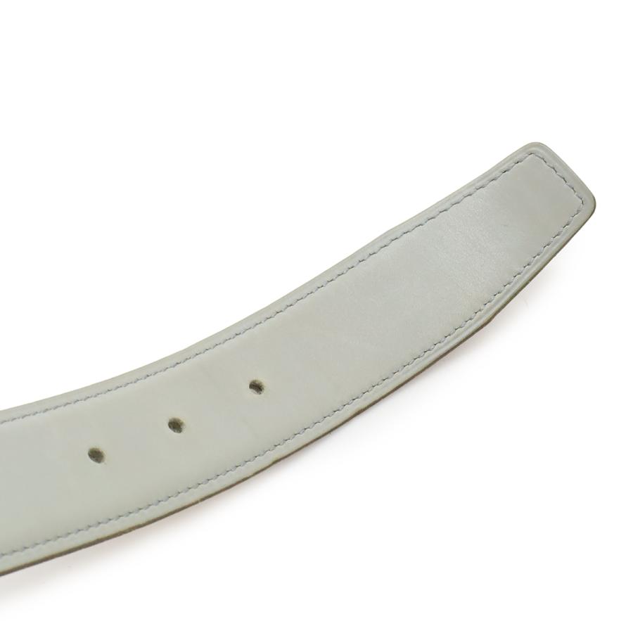 HERMES エルメス Hベルト Hバックル リバーシブル レザー ライトブラウン ライトグレー シルバー金具 #75 □H刻印 | HERMES | 04