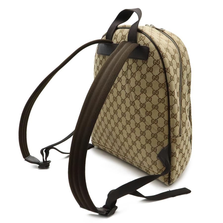 GUCCI グッチ GGキャンバス リュックサック バックパック デイパック レザー ベージュ ダークブラウン 茶 アウトレット品 449906 | GUCCI | 01