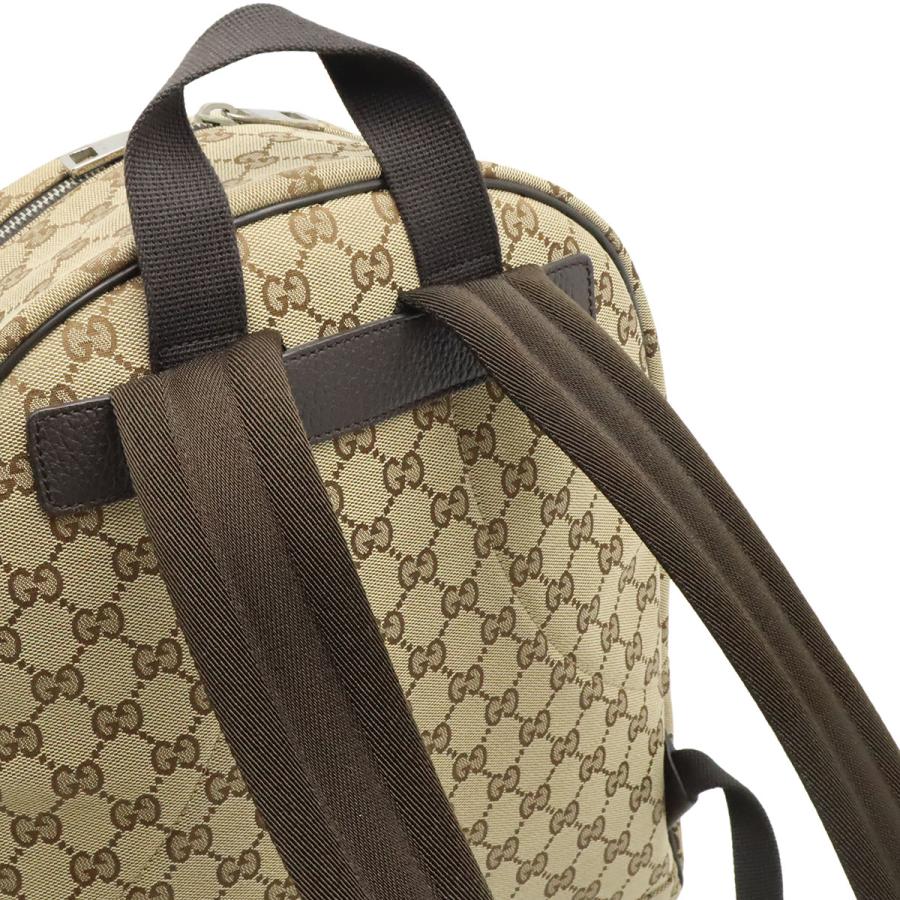 GUCCI グッチ GGキャンバス リュックサック バックパック デイパック レザー ベージュ ダークブラウン 茶 アウトレット品 449906 | GUCCI | 03