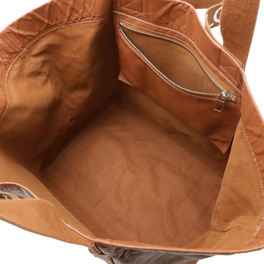 LOEWE ロエベ FOLD SHOPPER フォールドショッパー ショルダーバッグ 2WAY ハンドバッグ ペーパーカーフ タン ブラウン 茶 B507X23X01 | LOEWE | 07
