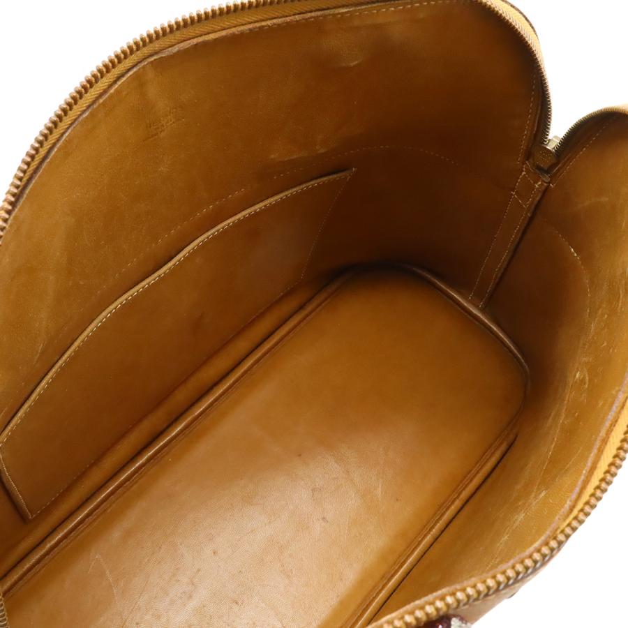 HERMES エルメス ボリード37 ハンドバッグ 2WAY ショルダーバッグ 肩掛け クシュベル レザー ゴールド 茶 ブラウン ゴールド金具 ○Z刻印 | HERMES | 06