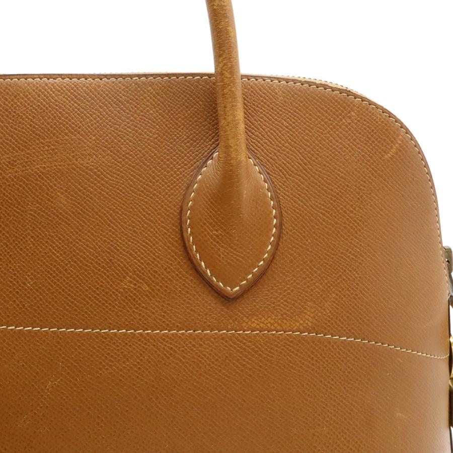 HERMES エルメス ボリード37 ハンドバッグ 2WAY ショルダーバッグ 肩掛け クシュベル レザー ゴールド 茶 ブラウン ゴールド金具 ○Z刻印 | HERMES | 07