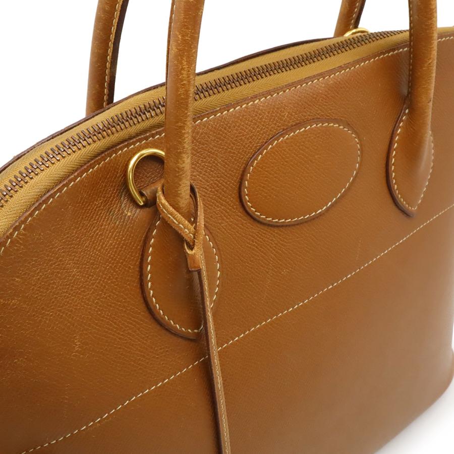 HERMES エルメス ボリード37 ハンドバッグ 2WAY ショルダーバッグ 肩掛け クシュベル レザー ゴールド 茶 ブラウン ゴールド金具 ○Z刻印 | HERMES | 08