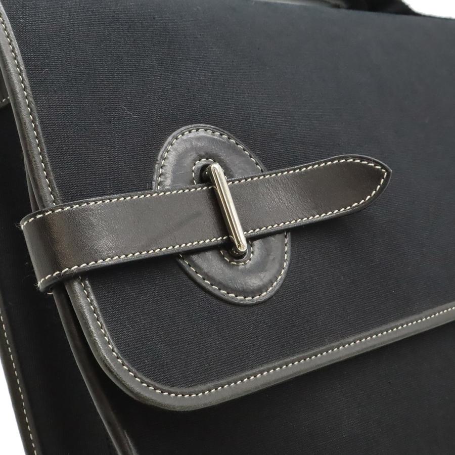 HERMES エルメス ブエナベンチュラMM ビジネスバッグ ブリーフケース 書類カバン ハンドバッグ トワルオフィシエ レザー ブラック 黒 | HERMES | 05