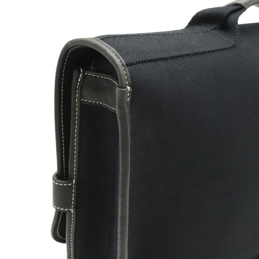 HERMES エルメス ブエナベンチュラMM ビジネスバッグ ブリーフケース 書類カバン ハンドバッグ トワルオフィシエ レザー ブラック 黒 | HERMES | 06