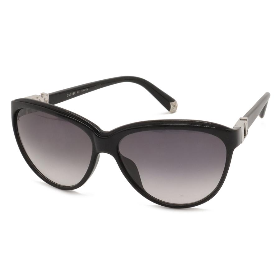 LOUIS VUITTON ルイ ヴィトン サングラス アイウェア フォックスシェイプ スモークグラデーション ブラックグリッター ラメ Z0335E | LOUIS VUITTON