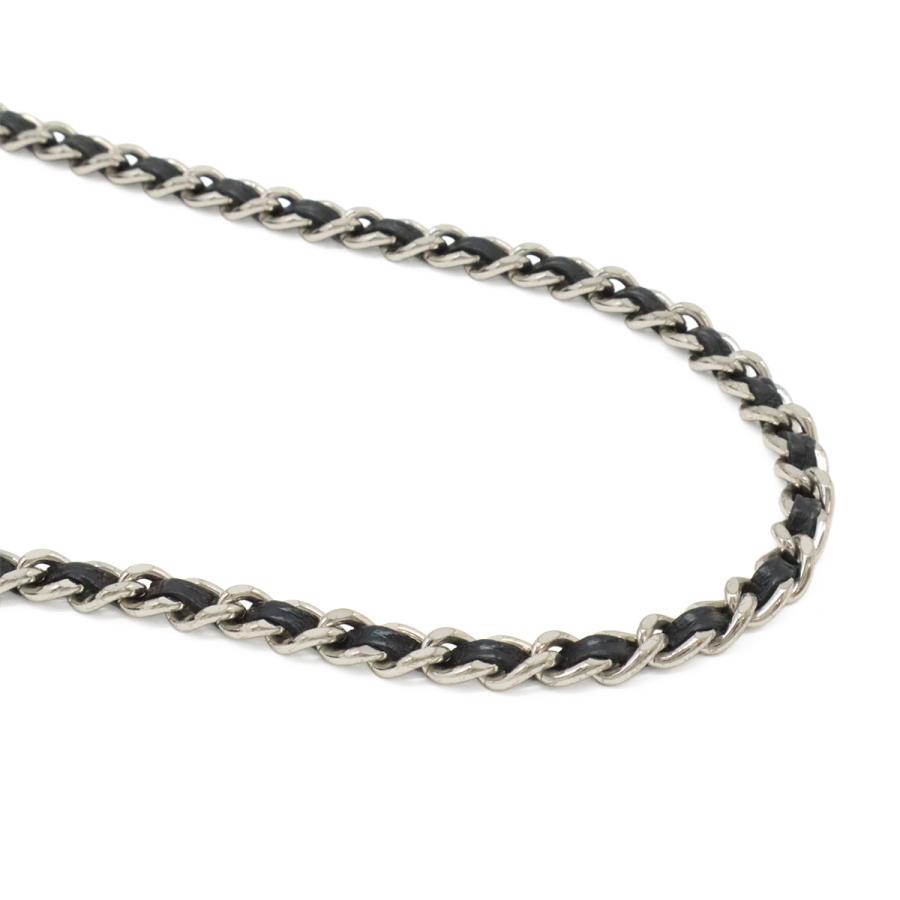 CHANEL シャネル 2.55 マトラッセ チェーンバッグ ショルダーバッグ セミショルダー 肩掛け キャンバス パテントレザー ブラック 黒 | CHANEL | 04