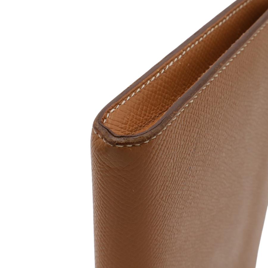 HERMES エルメス リミックス コンバイン L字型ファスナー 長財布 ヴォーエプソン レザー ゴールド ブラウン シルバー金具 D刻印 | HERMES | 03