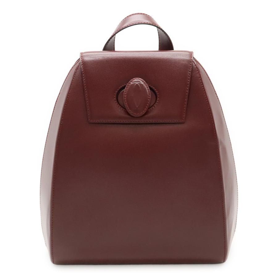 Cartier カルティエ マスト バックパック リュックサック レザー ボルドー ゴールド金具 L1000215 | Cartier