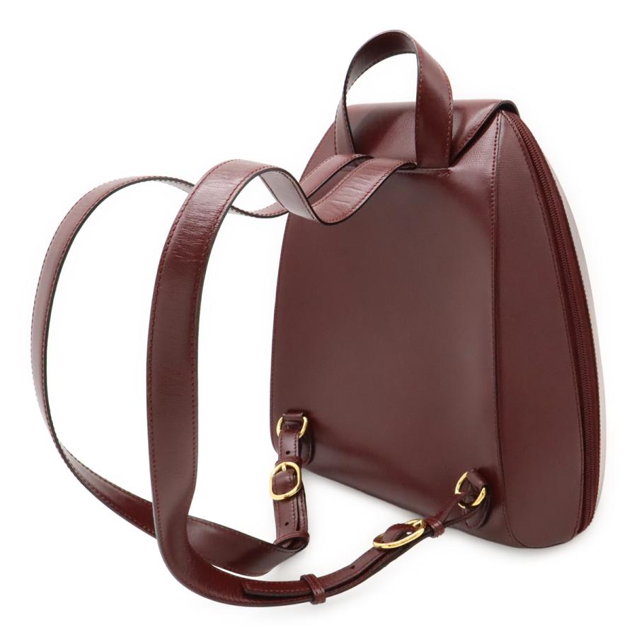Cartier カルティエ マスト バックパック リュックサック レザー ボルドー ゴールド金具 L1000215 | Cartier | 01