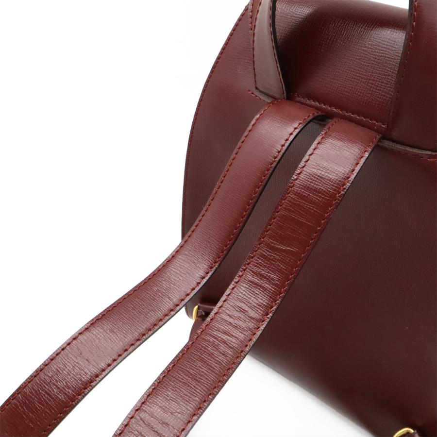 Cartier カルティエ マスト バックパック リュックサック レザー ボルドー ゴールド金具 L1000215 | Cartier | 03