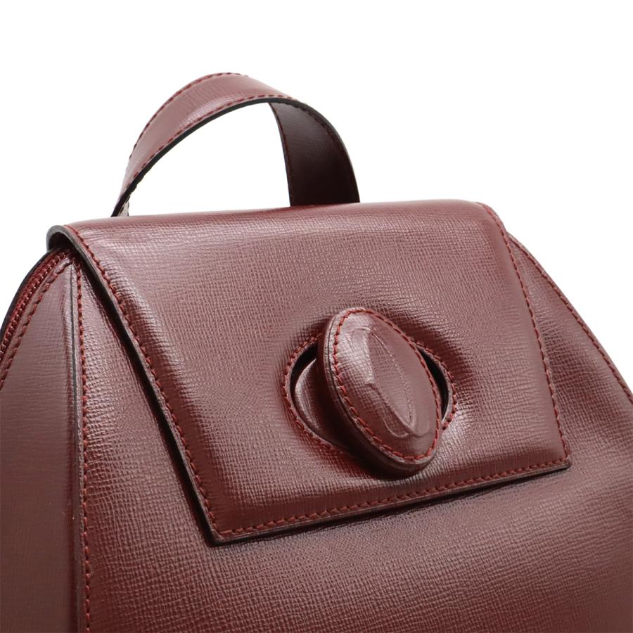Cartier カルティエ マスト バックパック リュックサック レザー ボルドー ゴールド金具 L1000215 | Cartier | 05