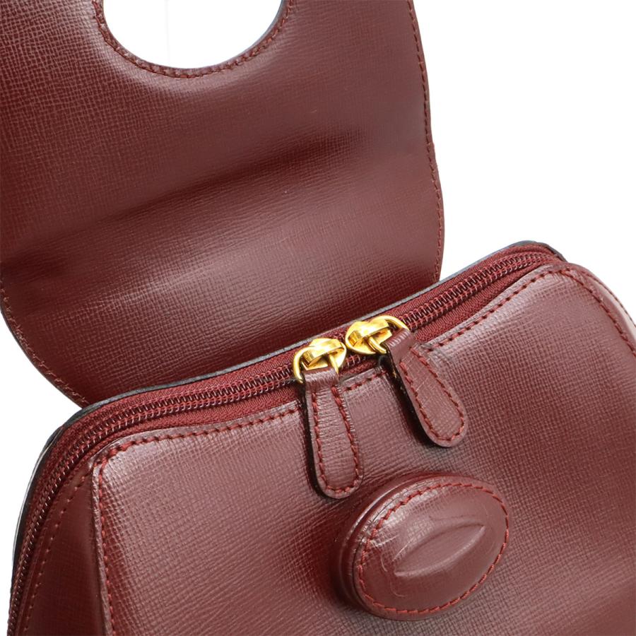 Cartier カルティエ マスト バックパック リュックサック レザー ボルドー ゴールド金具 L1000215 | Cartier | 06