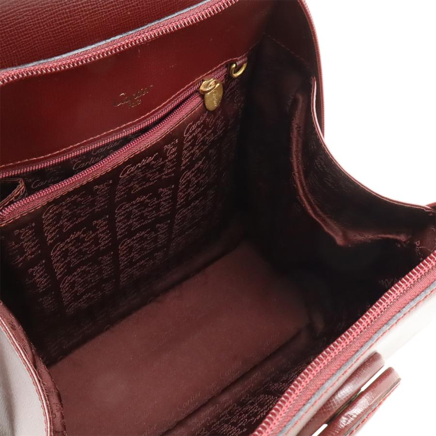 Cartier カルティエ マスト バックパック リュックサック レザー ボルドー ゴールド金具 L1000215 | Cartier | 07