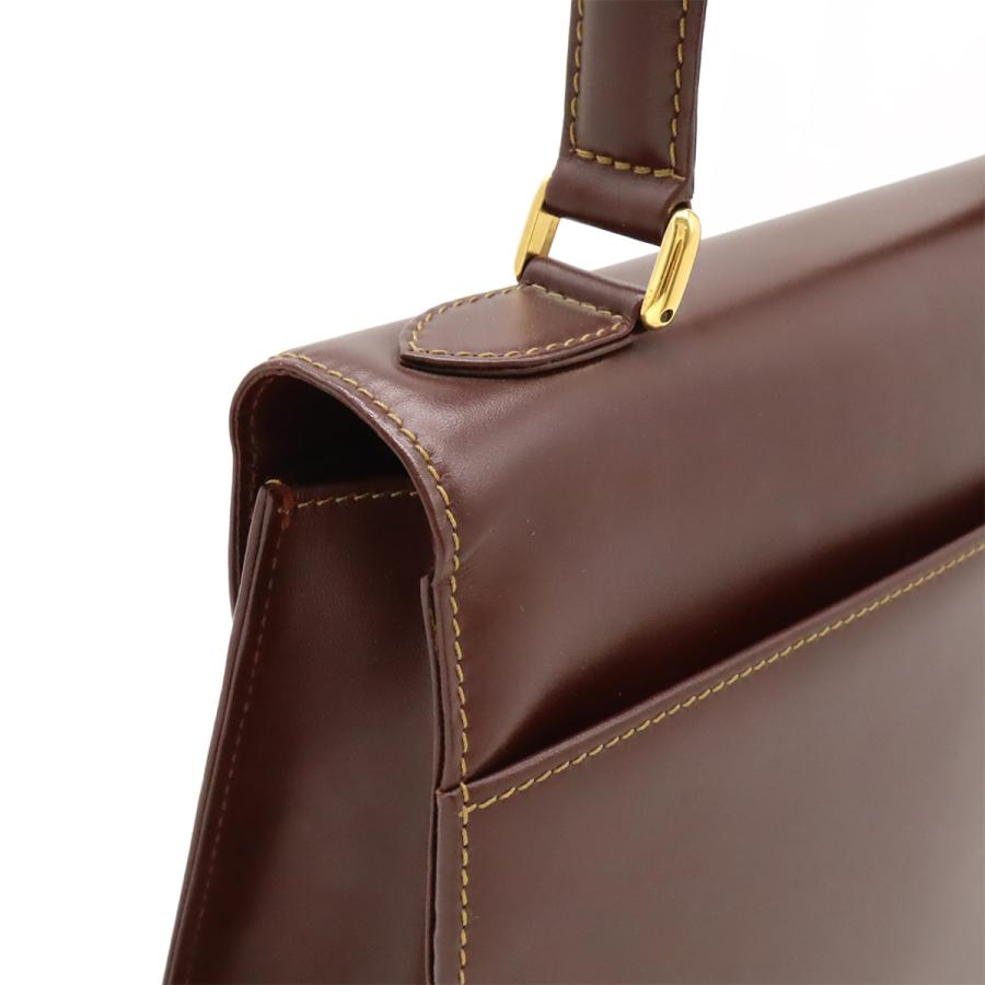 Cartier カルティエ マスト ハンドバッグ ワンハンドル カーフレザー ボルドー ゴールド金具 | Cartier | 03