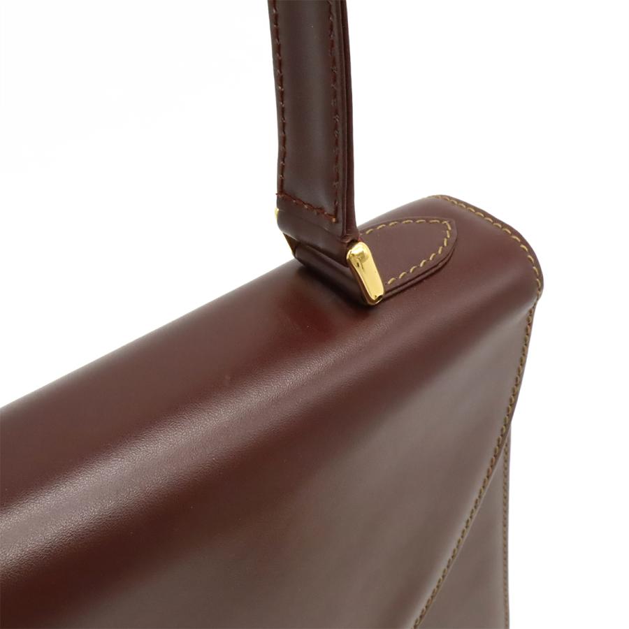 Cartier カルティエ マスト ハンドバッグ ワンハンドル カーフレザー ボルドー ゴールド金具 | Cartier | 07