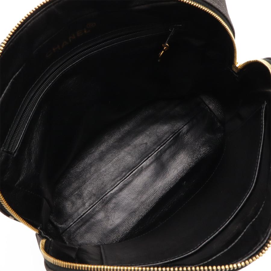CHANEL シャネル ココマーク ロゴ プリント ハンドバッグ トートバッグ キャンバス ブラック 黒 アイボリー 白 ゴールド金具 | CHANEL | 05