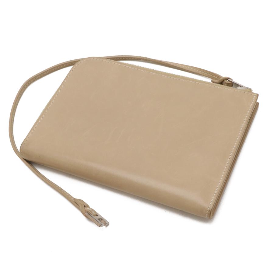 HERMES エルメス リミックス カードケース パスケース L字型ファスナー ストラップ レザー ベージュ シルバー金具 □E刻印 | HERMES | 01