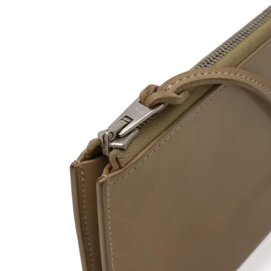 HERMES エルメス リミックス カードケース パスケース L字型ファスナー ストラップ レザー ベージュ シルバー金具 □E刻印 | HERMES | 04