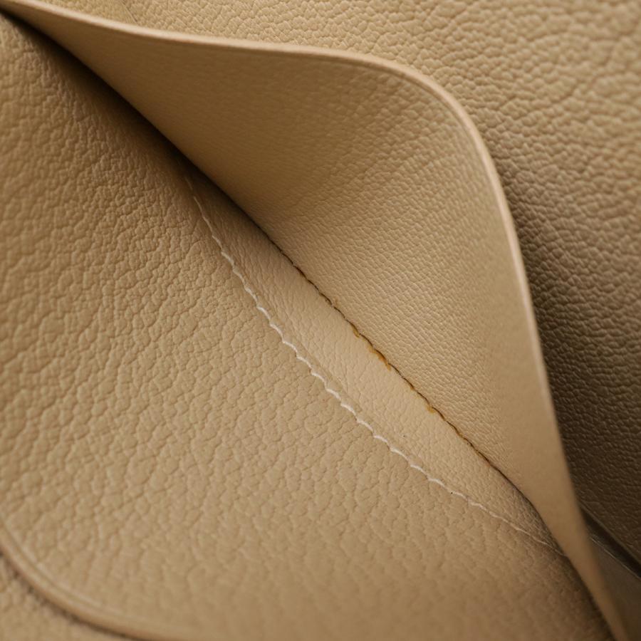 HERMES エルメス リミックス カードケース パスケース L字型ファスナー ストラップ レザー ベージュ シルバー金具 □E刻印 | HERMES | 06