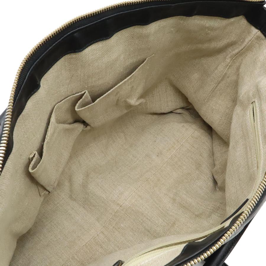 GUCCI グッチ マイクログッチシマ トートバッグ 2WAY ショルダーバッグ 斜め掛け レザー ブラック 黒 ゴールド金具 449655 | GUCCI | 05