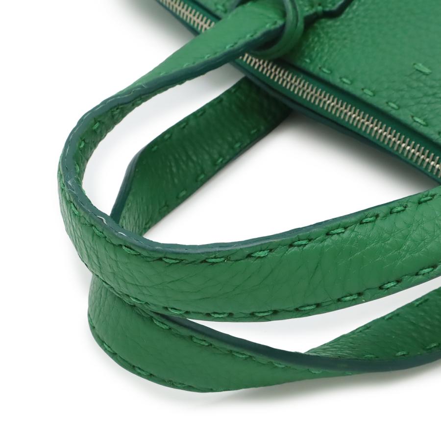 FENDI フェンディ セレリア ブリーフケース トートバッグ ビジネスバッグ レザー グリーン 緑 シルバー金具 7VA375 | FENDI | 03