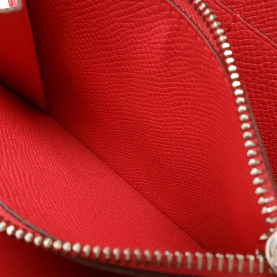 HERMES エルメス コンスタンス コンパクト 2つ折財布 二つ折り財布 ヴォーエプソン レザー フューシャピンク ピンク シルバー金具 A刻印 | HERMES | 04