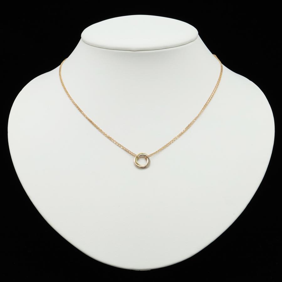 Cartier カルティエ スウィート トリニティ ネックレス ペンダント ダブルチェーン 3カラー K18PG WG YG ピンクゴールド B7218200 | Cartier | 05