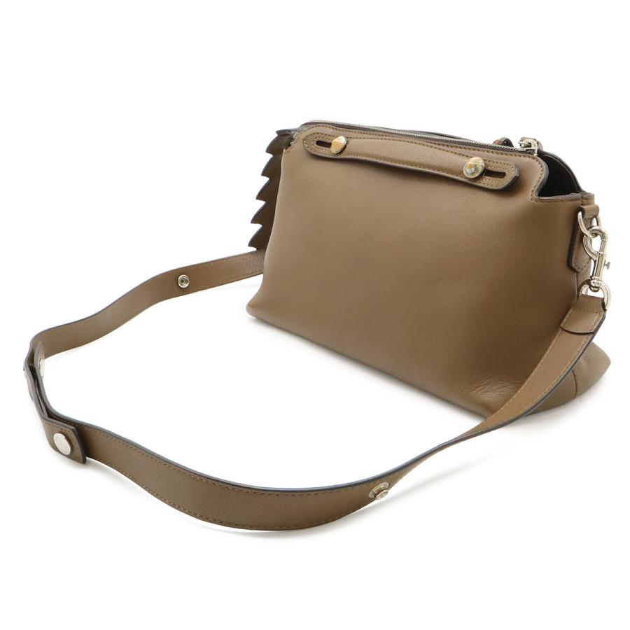 FENDI フェンディ BY THE WAY バイザウェイ ミディアム ハンドバッグ 2WAY ショルダーバッグ 型押し レザー ブラウン 茶 シルバー金具 | FENDI | 01