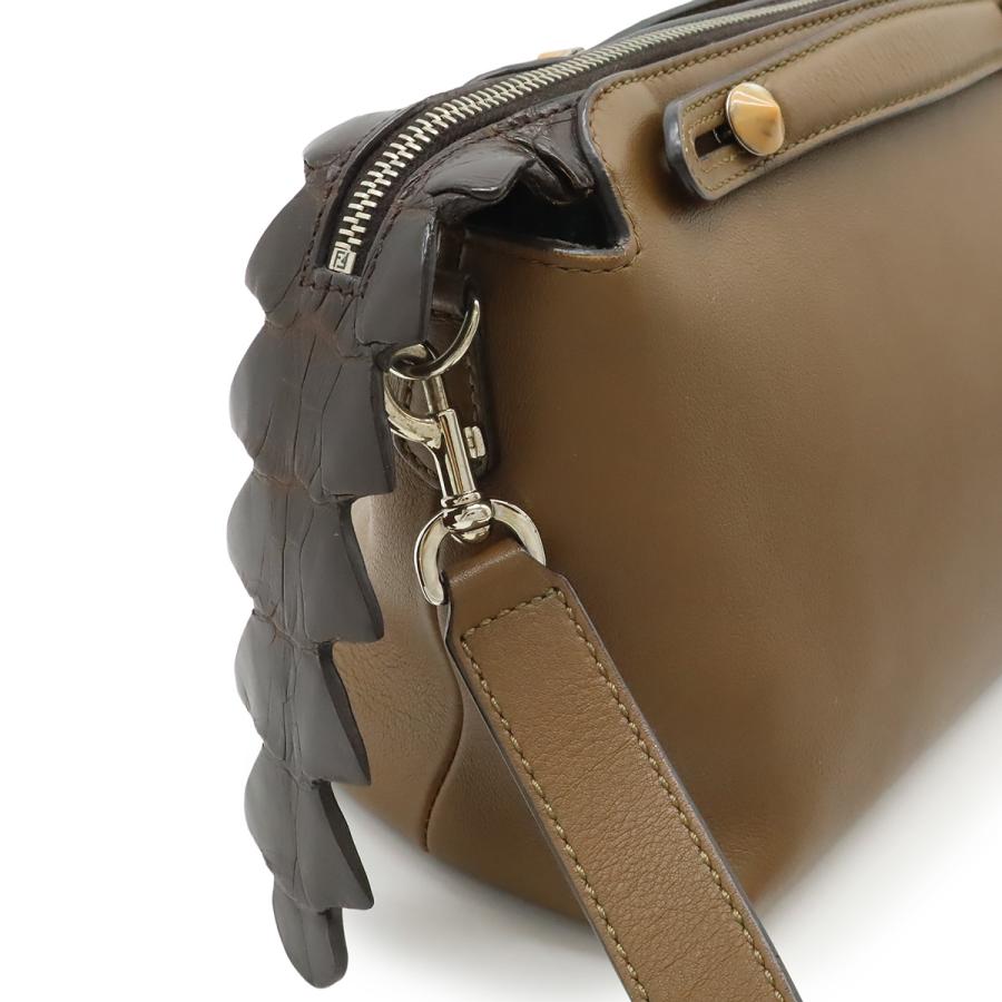FENDI フェンディ BY THE WAY バイザウェイ ミディアム ハンドバッグ 2WAY ショルダーバッグ 型押し レザー ブラウン 茶 シルバー金具 | FENDI | 03