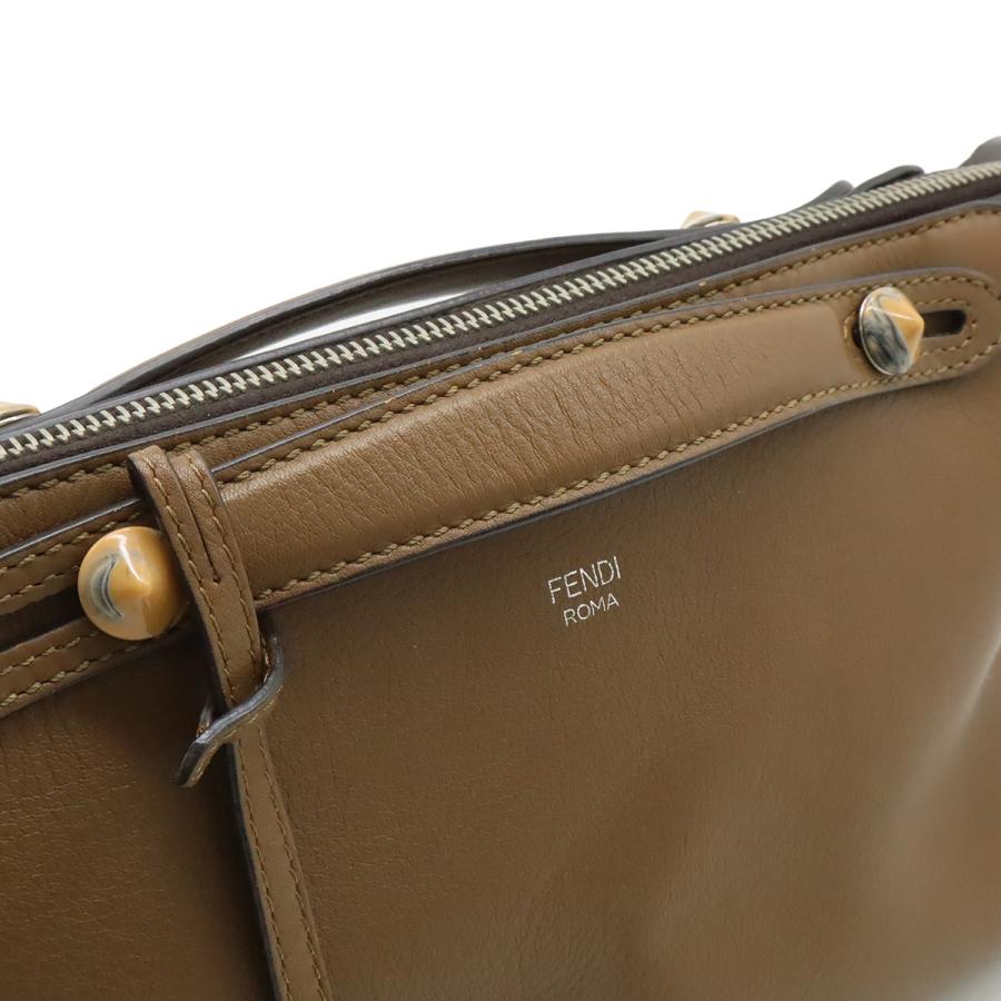FENDI フェンディ BY THE WAY バイザウェイ ミディアム ハンドバッグ 2WAY ショルダーバッグ 型押し レザー ブラウン 茶 シルバー金具 | FENDI | 05