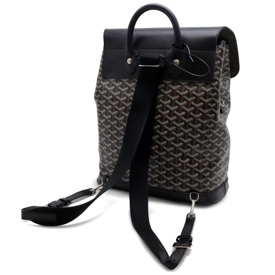 GOYARD ゴヤール アルパン バックパックMM リュックサック デイパック PVC レザー ブラック ブラウン ホワイト シルバー金具 | GOYARD | 01