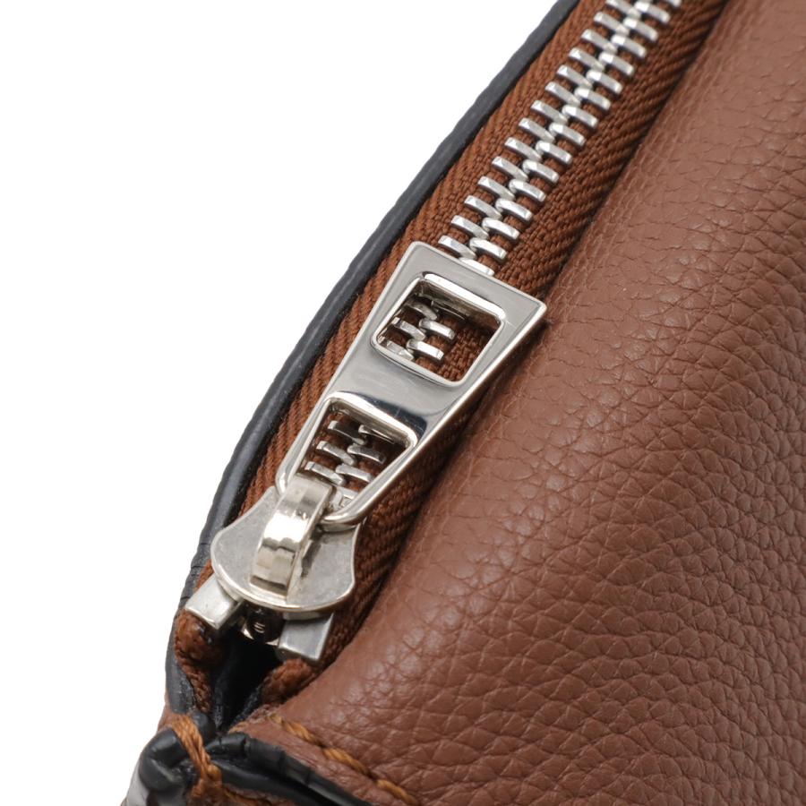 LOEWE ロエベ アナグラム ミリタリー バムバッグ ボディバッグ ショルダーバッグ 斜め掛け レザー ブラウン 茶 シルバー金具 317.12AB234 | LOEWE | 03